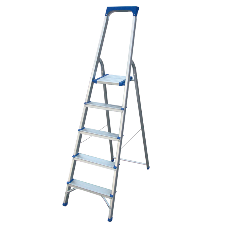LJ203DT-LJ208DT Tool tray 3-8 Steps Ladder Folding Aluminium Ladders with Safety Non-Slip Step