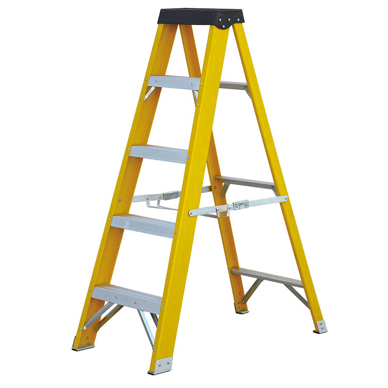 280mm Step Rise  Fibreglass  Step Ladder 3-10 Tread EN 131