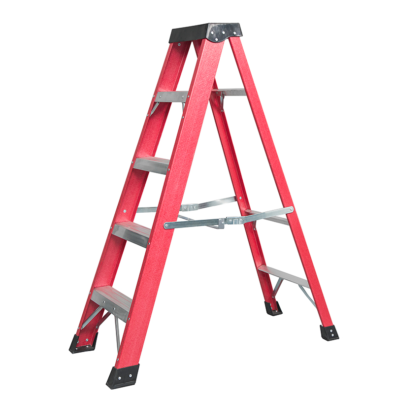 Professional  280mm & 300mm  Step Rise Fiberglass Step Ladder 3-10 Tread EN 131