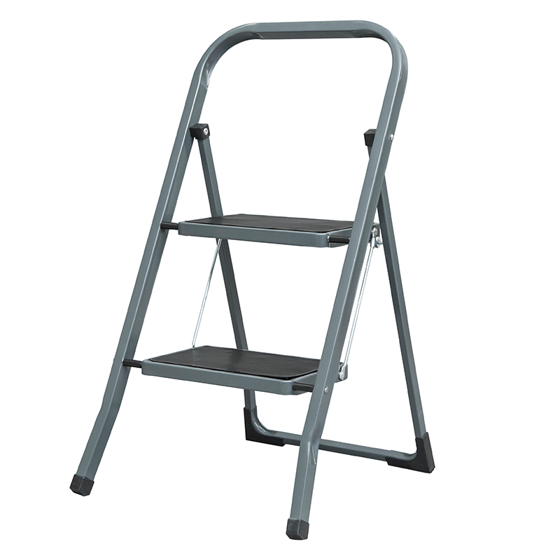LF202B-204B Steel Folding 2 3 4 Step Ladder Safety Non Slip Small Stool Ladders Kitchen DIY