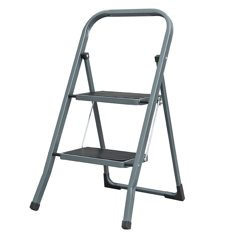 LF202B 204B Steel Folding 2 3 4 Step Ladder Safety Non Slip Small